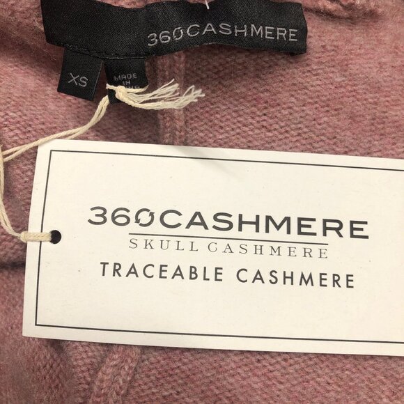 360 Cashmere Womens NWT Mauve Cashmere Open Front Cashmere Cardigan Size XS - Picture 7 of 8